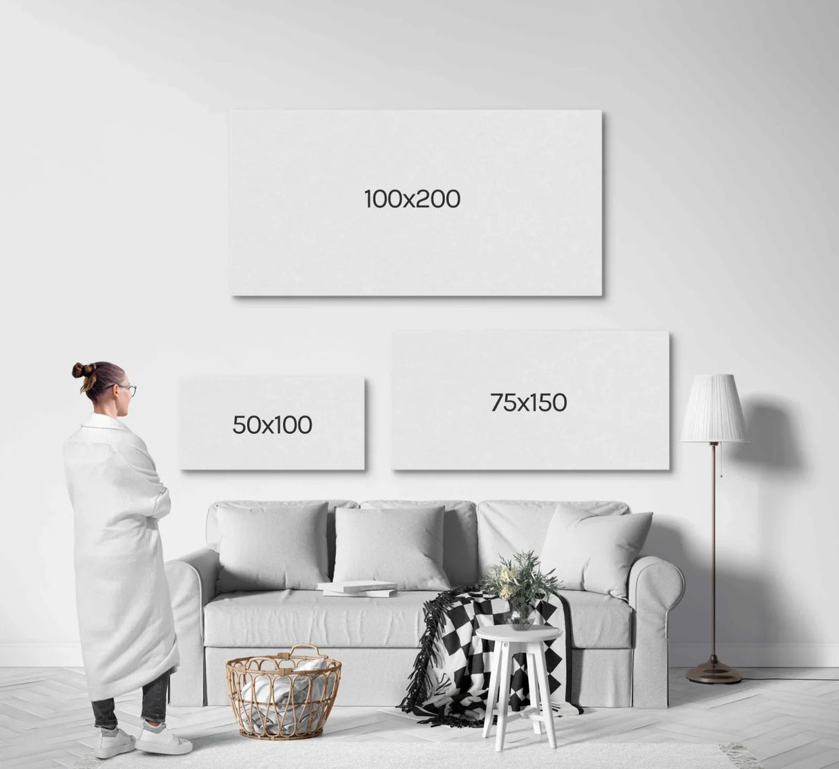 Quadro Stampa su Tela Città sospesa - CupidoDesign