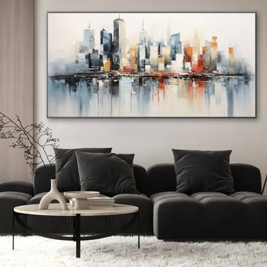 Quadro Stampa su Tela Città sospesa - CupidoDesign