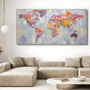 Quadro Stampa su Tela Colori del globo - CupidoDesign