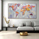 Quadro Stampa su Tela Colori del globo - CupidoDesign