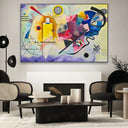 Quadro Stampa su Tela Giallo Rosso Blu, Wassily Kandinsky - CupidoDesign