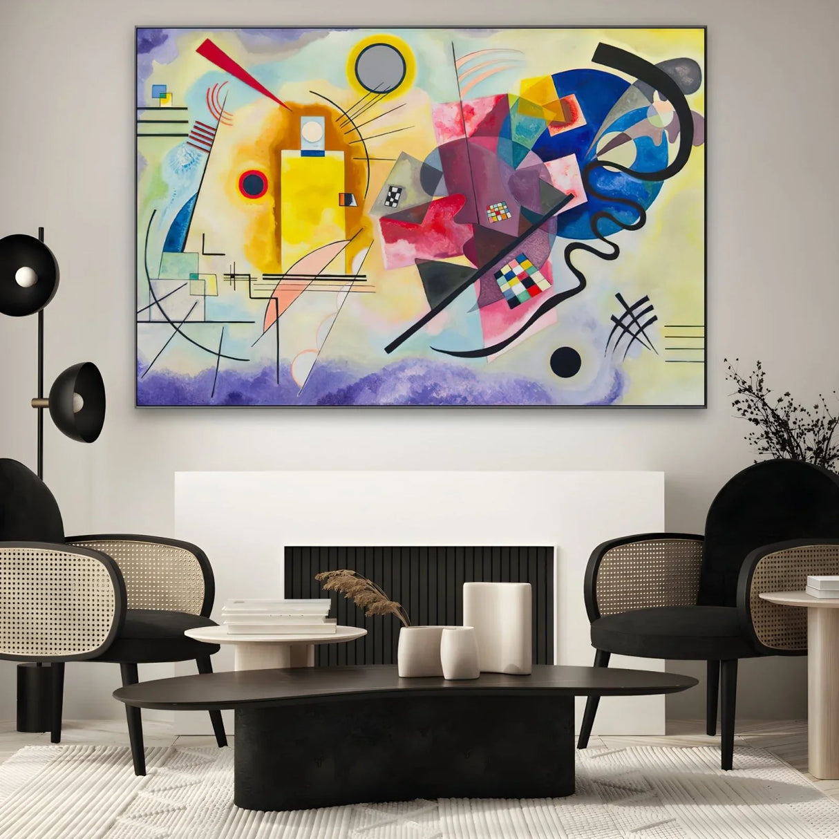 Quadro Stampa su Tela Giallo Rosso Blu, Wassily Kandinsky - CupidoDesign
