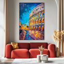 Quadro Stampa su Tela Ideale Colosseo, Roma - CupidoDesign