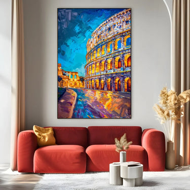 Quadro Stampa su Tela Ideale Colosseo, Roma - CupidoDesign