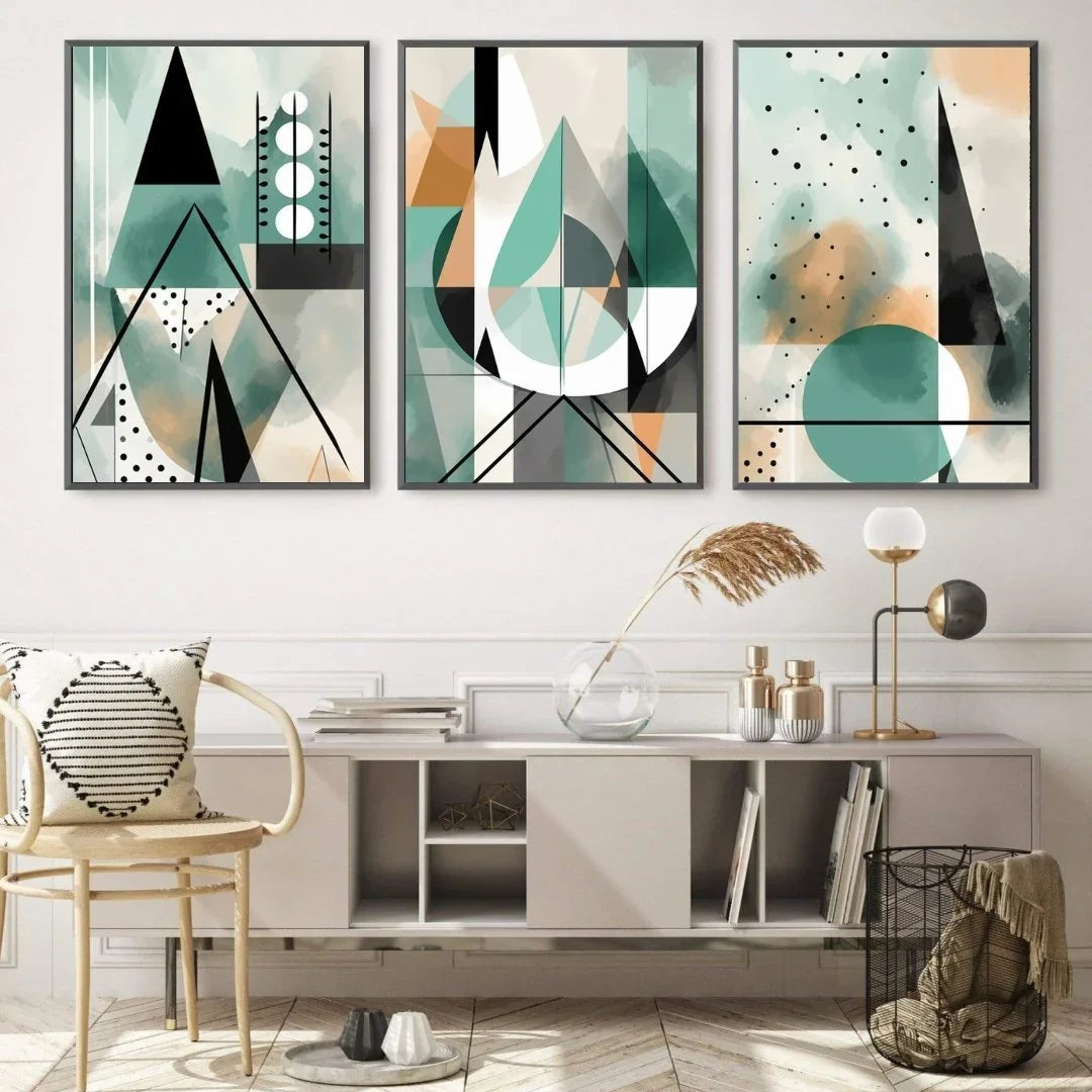 Quadro Stampa su Tela Confluenze di Angoli - CupidoDesign