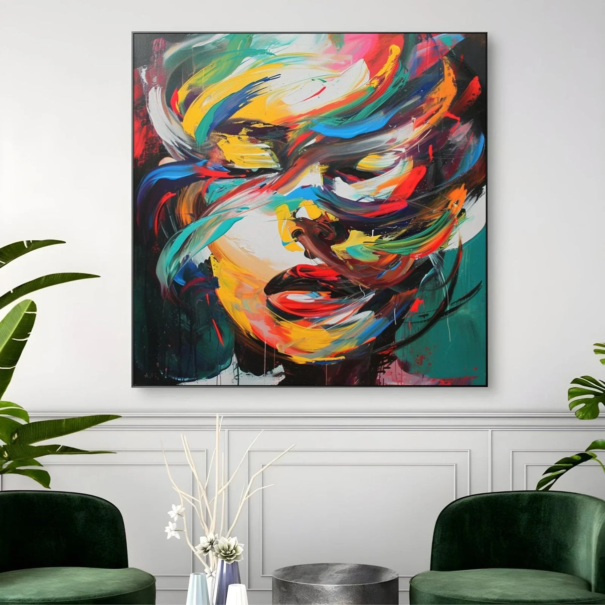 Quadro Stampa su Tela Contorni Ardenti - CupidoDesign