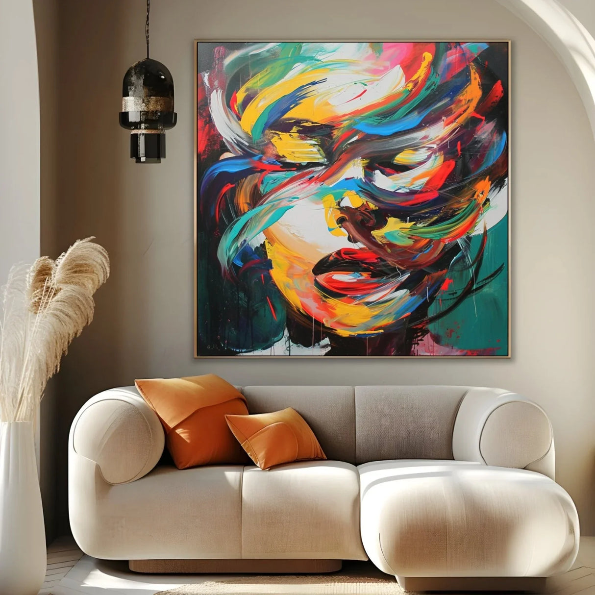 Quadro Stampa su Tela Contorni Ardenti - CupidoDesign