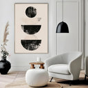 Quadro Stampa su Tela Contrasti Geometrici - CupidoDesign