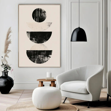 Quadro Stampa su Tela Contrasti Geometrici - CupidoDesign
