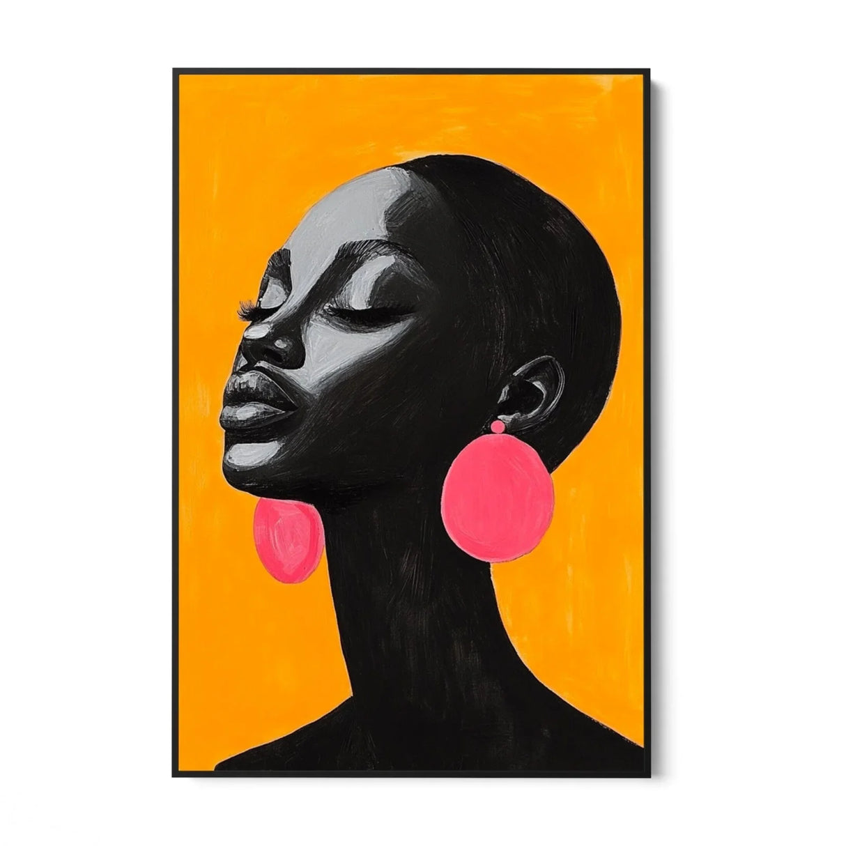 Quadro Stampa su Tela Contrasto Perfetto - CupidoDesign