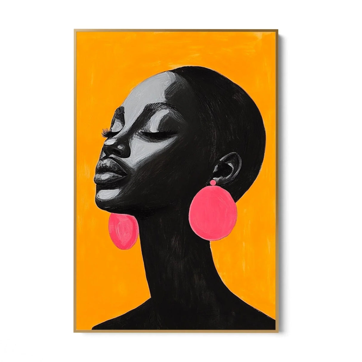 Quadro Stampa su Tela Contrasto Perfetto - CupidoDesign
