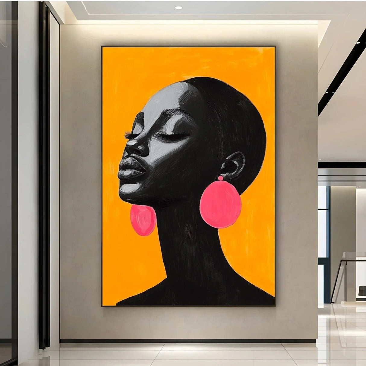 Quadro Stampa su Tela Contrasto Perfetto - CupidoDesign