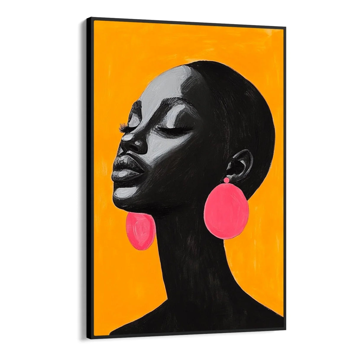 Quadro Stampa su Tela Contrasto Perfetto - CupidoDesign
