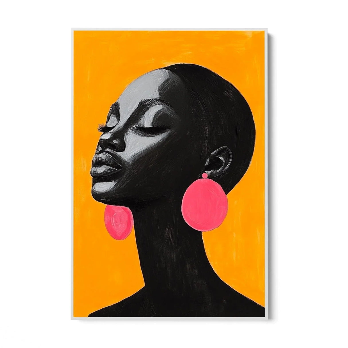 Quadro Stampa su Tela Contrasto Perfetto - CupidoDesign