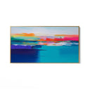 Quadro Stampa su Tela Crepuscolo Colorato - CupidoDesign