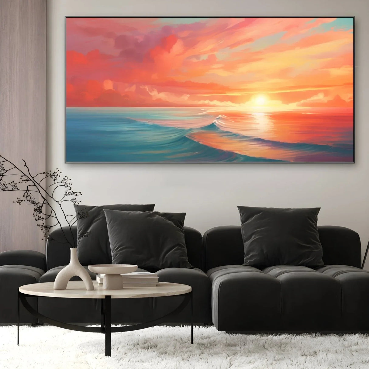 Quadro Stampa su Tela Crepuscolo Marino - CupidoDesign
