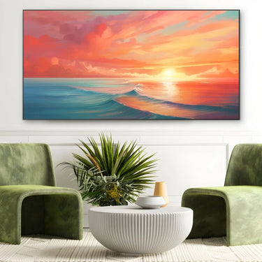 Quadro Stampa su Tela Crepuscolo Marino - CupidoDesign