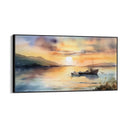 Quadro Stampa su Tela Crepuscolo sul lago - CupidoDesign