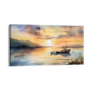Quadro Stampa su Tela Crepuscolo sul lago - CupidoDesign
