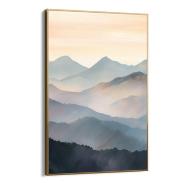Quadro Stampa su Tela Crepuscolo sulle cime - CupidoDesign