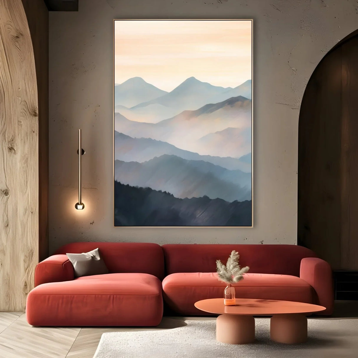 Quadro Stampa su Tela Crepuscolo sulle cime - CupidoDesign
