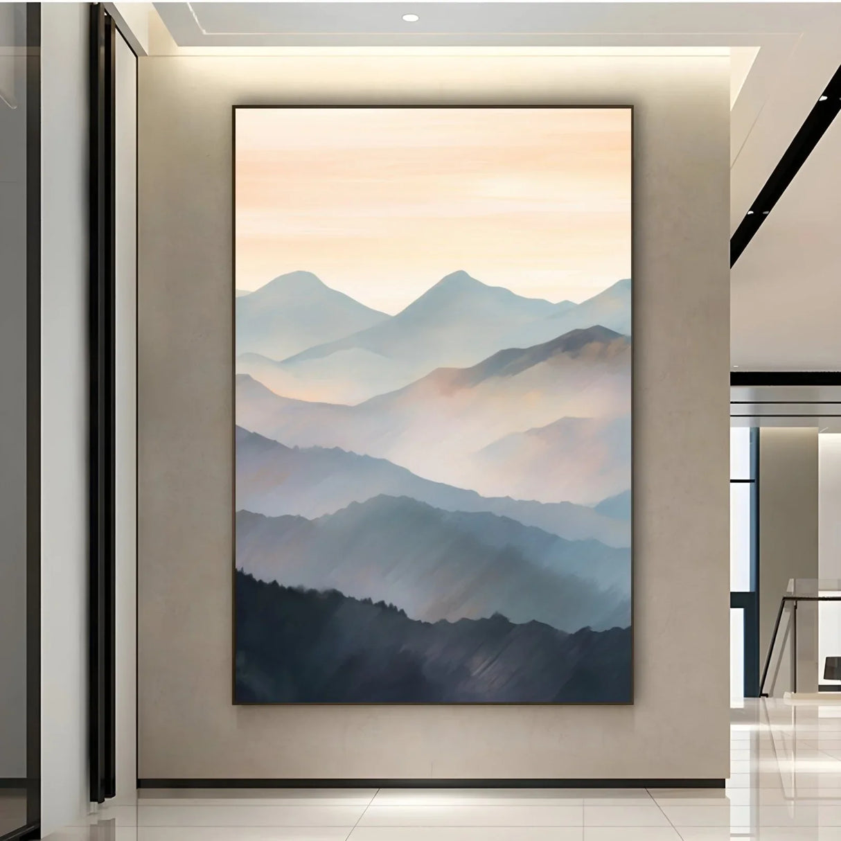 Quadro Stampa su Tela Crepuscolo sulle cime - CupidoDesign