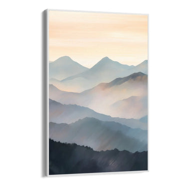 Quadro Stampa su Tela Crepuscolo sulle cime - CupidoDesign