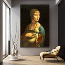Quadro Stampa su Tela Dama con l'ermellino, Leonardo da Vinci - CupidoDesign