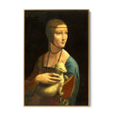 Quadro Stampa su Tela Dama con l'ermellino, Leonardo da Vinci - CupidoDesign