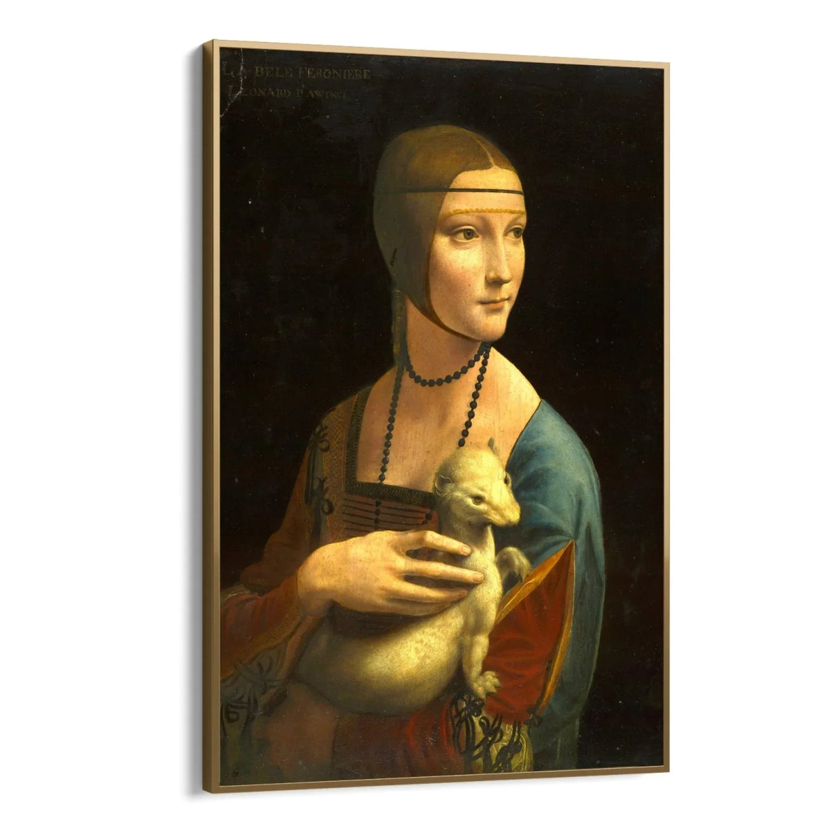 Quadro Stampa su Tela Dama con l'ermellino, Leonardo da Vinci - CupidoDesign