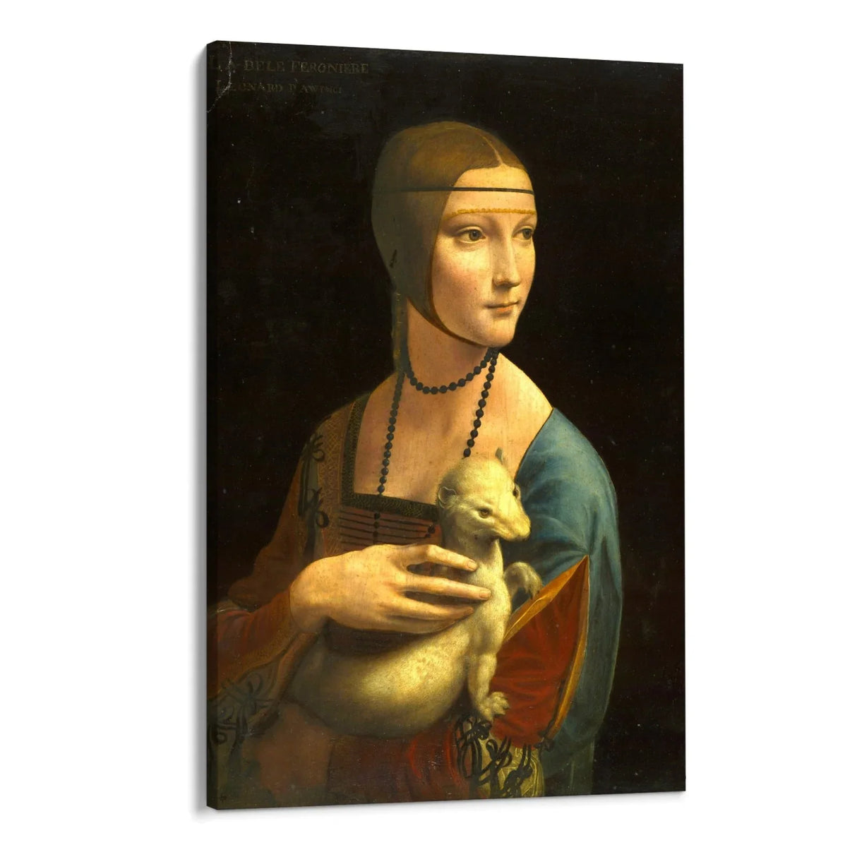 Quadro Stampa su Tela Dama con l'ermellino, Leonardo da Vinci - CupidoDesign