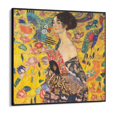 Quadro Stampa su Tela Dama con ventaglio, Gustav Klimt - CupidoDesign