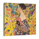 Quadro Stampa su Tela Dama con ventaglio, Gustav Klimt - CupidoDesign