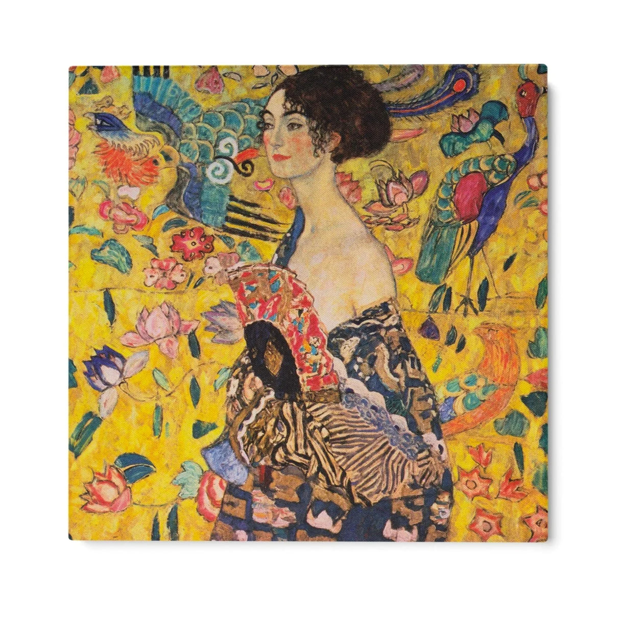 Quadro Stampa su Tela Dama con ventaglio, Gustav Klimt - CupidoDesign