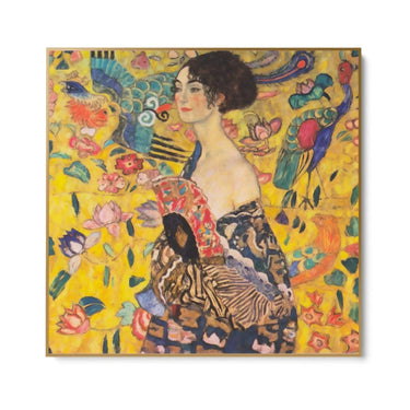 Quadro Stampa su Tela Dama con ventaglio, Gustav Klimt - CupidoDesign