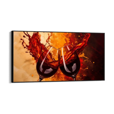 Quadro Stampa su Tela Danza di rosso - CupidoDesign