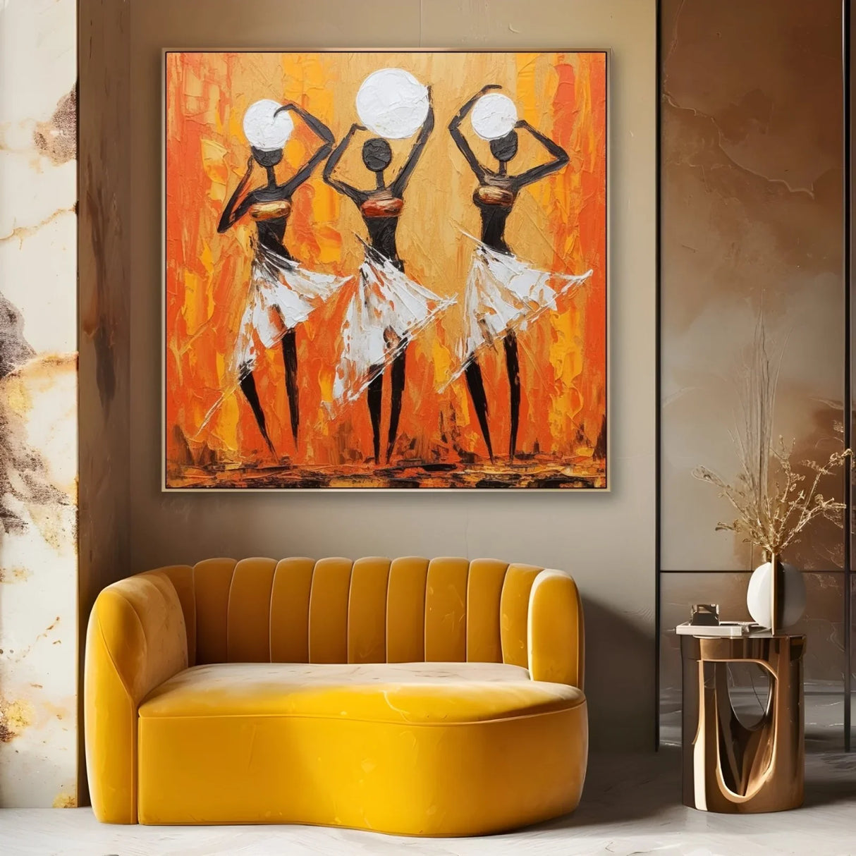 Quadro Stampa su Tela Danza di Seta - CupidoDesign