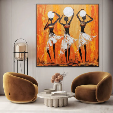 Quadro Stampa su Tela Danza di Seta - CupidoDesign