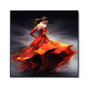 Quadro Stampa su Tela Danza Vestita di Rosso - CupidoDesign