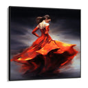 Quadro Stampa su Tela Danza Vestita di Rosso - CupidoDesign