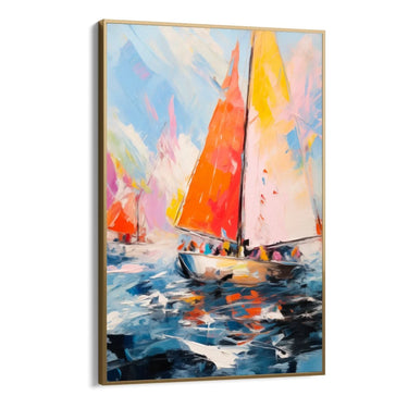 Quadro Stampa su Tela Danze nel Blu - CupidoDesign