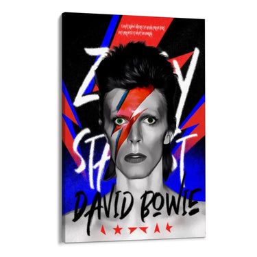Quadro Stampa su Tela David Bowie Graffiti - CupidoDesign