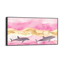 Quadro Stampa su Tela Delfini - CupidoDesign