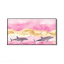 Quadro Stampa su Tela Delfini - CupidoDesign