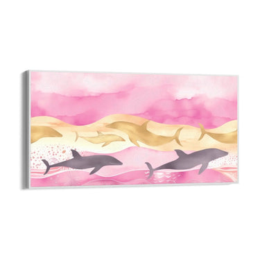Quadro Stampa su Tela Delfini - CupidoDesign