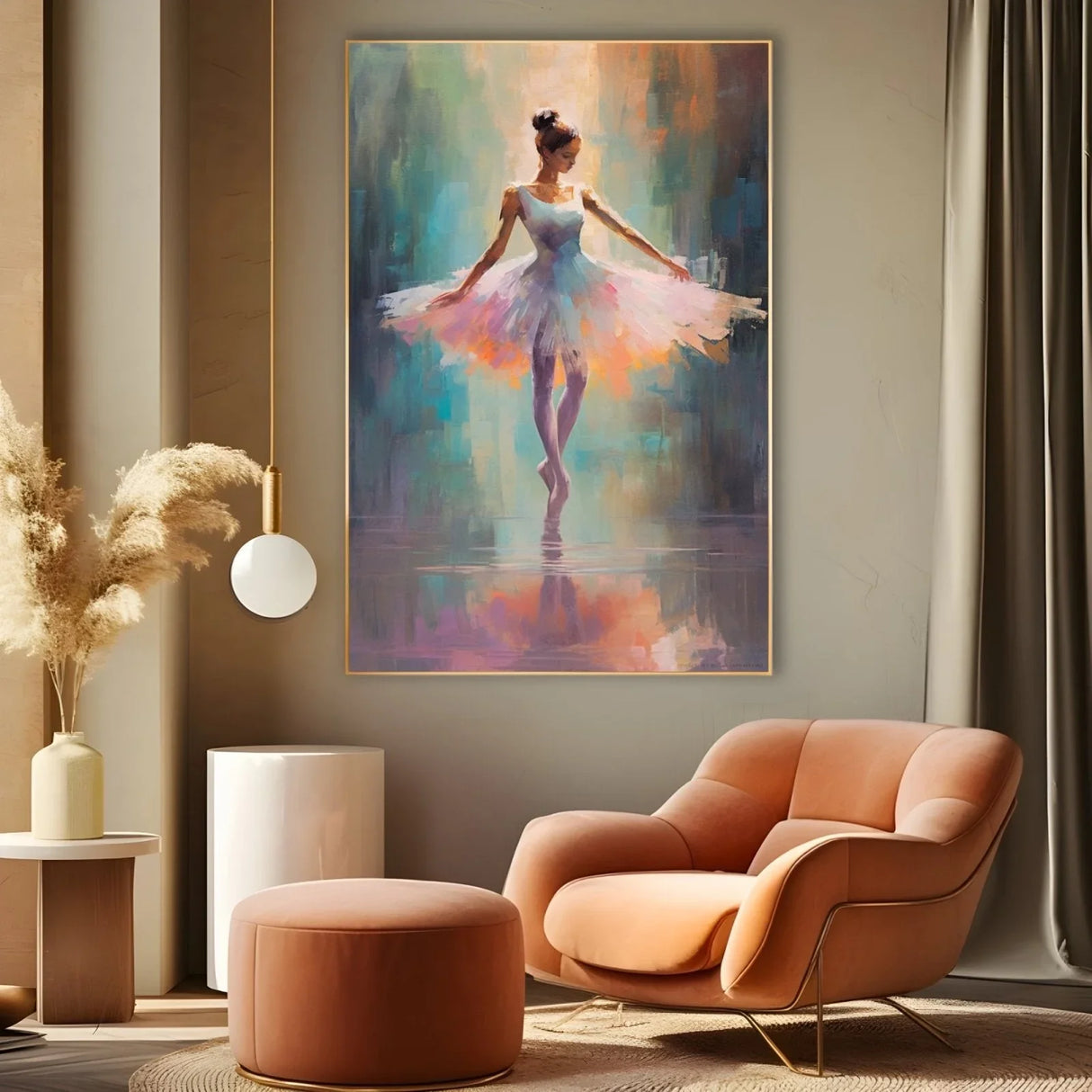 Quadro Stampa su Tela Delicata Ballerina - CupidoDesign