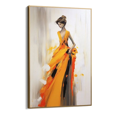 Quadro Stampa su Tela Delicatezza Arancione - CupidoDesign