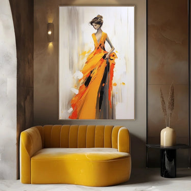 Quadro Stampa su Tela Delicatezza Arancione - CupidoDesign