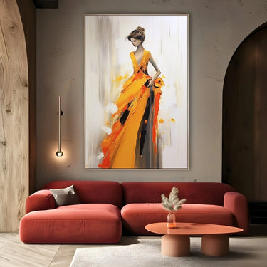 Quadro Stampa su Tela Delicatezza Arancione - CupidoDesign