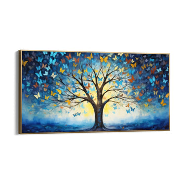 Quadro Stampa su Tela Delicato di Farfalle - CupidoDesign